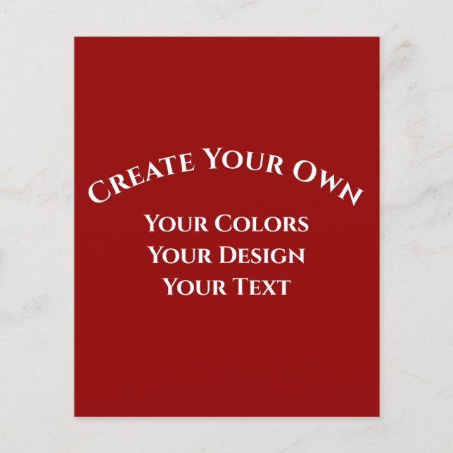 Skapa dig själv flygblad (Framsidan)