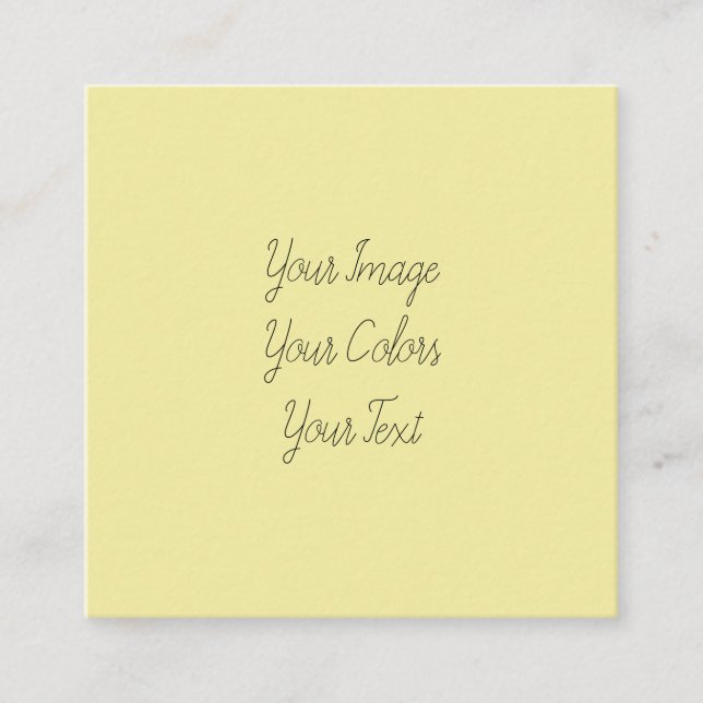 Skapa dig själv fyrkantigt visitkort (Framsida)