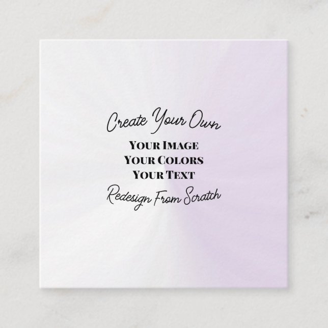 Skapa dig själv fyrkantigt visitkort (Framsida)