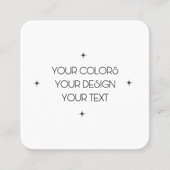 Skapa dig själv fyrkantigt visitkort (Framsida)