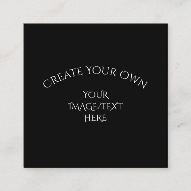 Skapa dig själv fyrkantigt visitkort (Framsida)