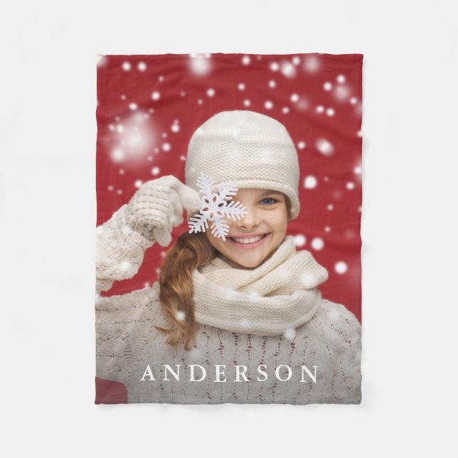 Skapa dig själv | Lägg till Anpassningsbarna Foto  Fleecefilt (Framsidan)