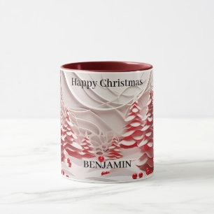 Skapa dig själv, Lycklig jul Anpassad design Mugg