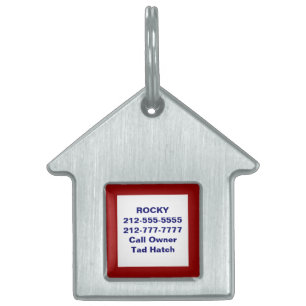 Skapa dig själv namnbricka husdjur