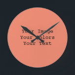 Skapa dig själv rund klocka<br><div class="desc">Skapa dina egna helt anpassade bröllopsfavörer,  mottagningsartiklar,  anpassningsbar färg dekorationer och inbjudningar,  personlig smycken med mera!</div>