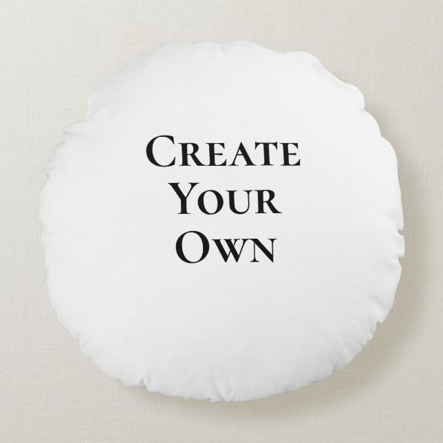 Skapa dig själv rund kudde (Framsidan)