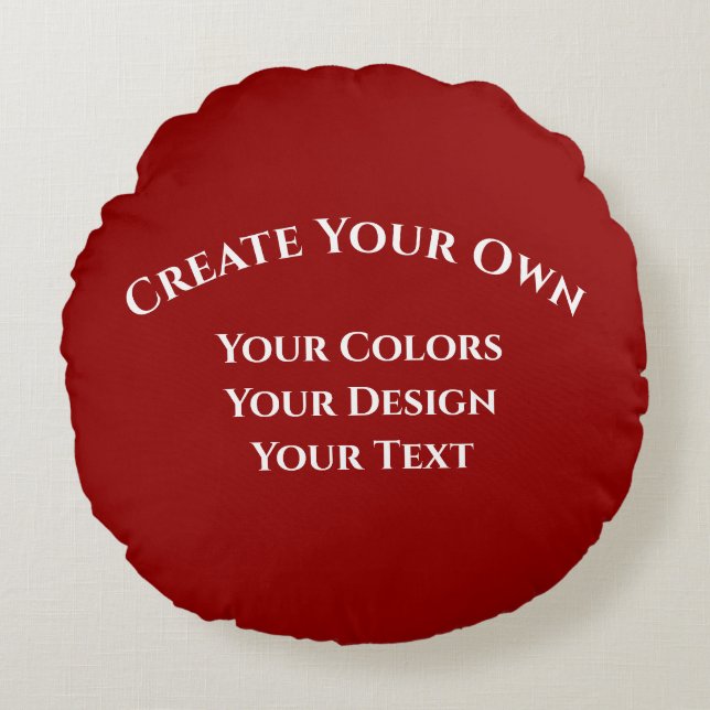 Skapa dig själv rund kudde (Framsidan)