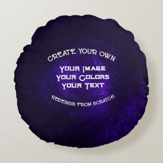 Skapa dig själv rund kudde