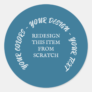 Skapa dig själv runt klistermärke