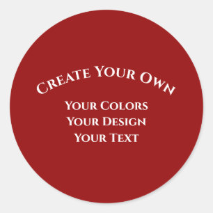 Skapa dig själv runt klistermärke