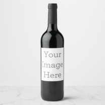 Skapa dig själv vinflaska etikett