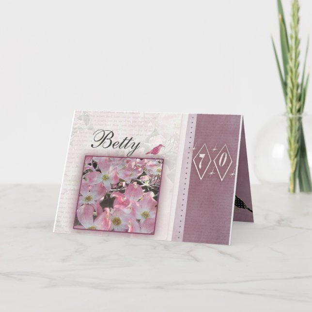 Skapa din 70th födelsedag för den egna personligen kort (Framsida)