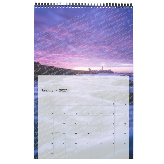 SKAPA DIN-Anpassningsbarna för EGEN DIY-överföring Kalender (Jan 2027)