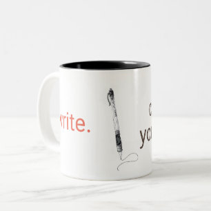 Skapa din artikel - Penna Skriva två tonkaffe Mugg