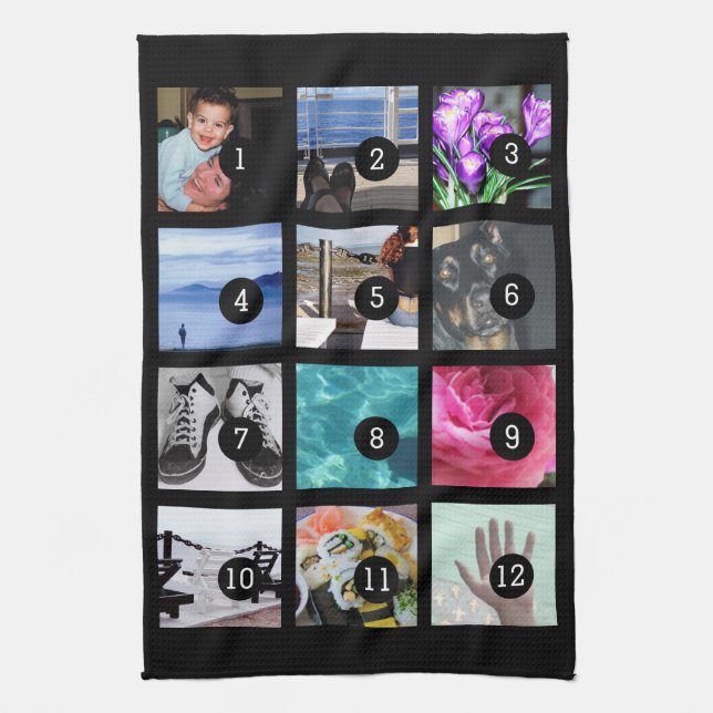 Skapa din bilder för fotostil 12 kökshandduk (Vertikal)