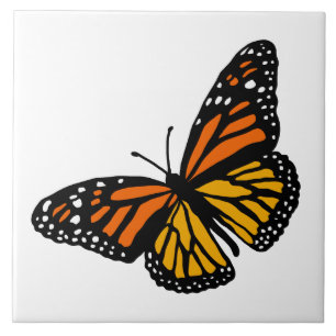 Skapa din BKgnd Färg Monarch Butterfly Tile Kakelplatta