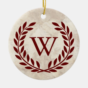 Skapa din dekorativa Monogram Julgransprydnad Keramik