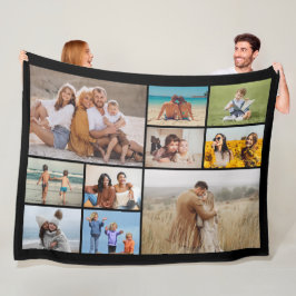 Skapa din egen 10-fotokollage fleecefilt