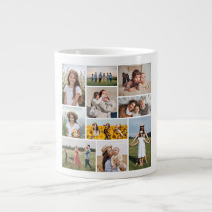 Skapa din egen 10-fotokollage jumbo mugg