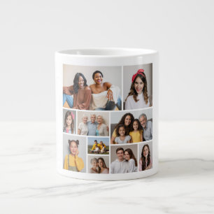 Skapa din egen 10-fotokollage jumbo mugg