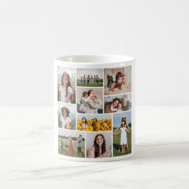 Skapa din egen 10-fotokollage kaffemugg
