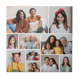Skapa din egen 10-fotokollage kakelplatta