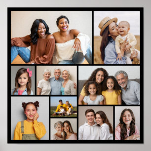 Skapa din egen 10-fotokollage poster