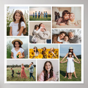 Skapa din egen 10-fotokollage poster