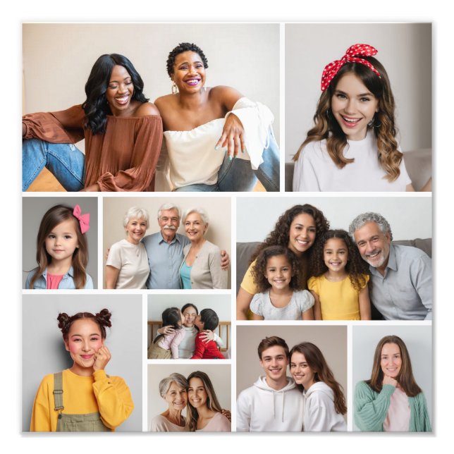 Skapa din egen 10-fotomakning - utvidgning fototryck (Framsidan)