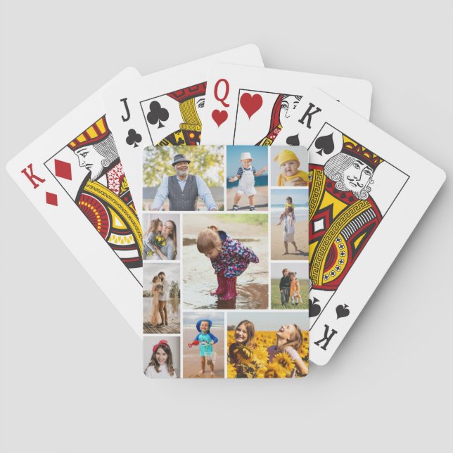 Skapa din egen 11 fotokollage casinokort (Baksidan)