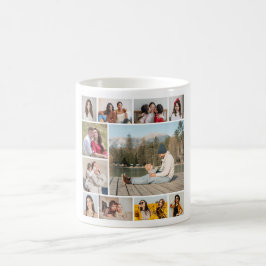 Skapa din egen 11 fotokollage kaffemugg