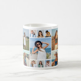 Skapa din egen 11 fotokollage kaffemugg