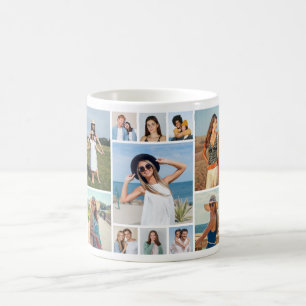 Skapa din egen 11 fotokollage kaffemugg