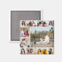 Skapa din egen 11 fotokollage magnet