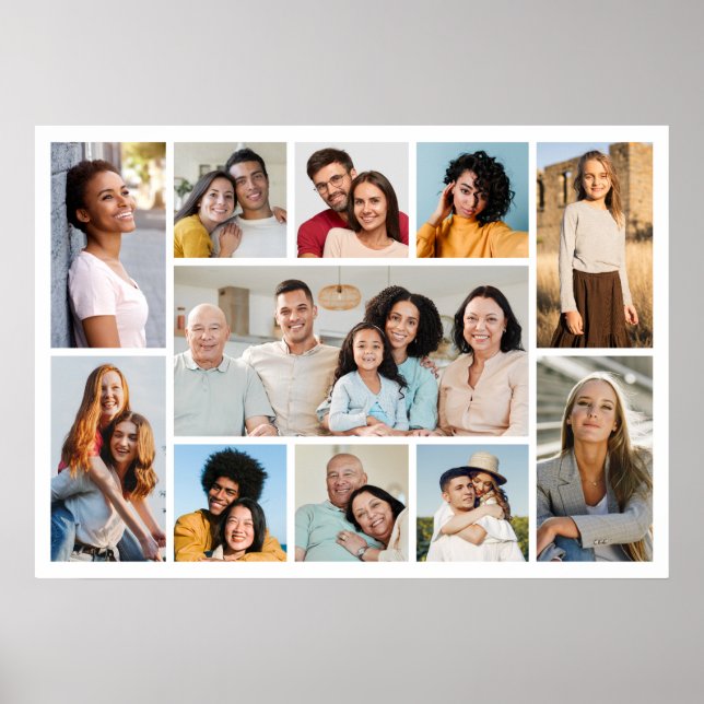 Skapa din egen 11 fotokollage poster (Framsidan)