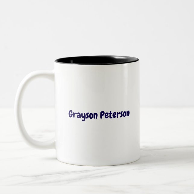 Skapa din egen 11oz  Två-Tonad mugg (Vänster)