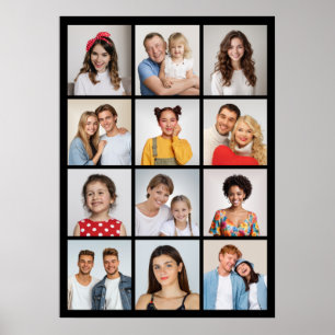 Skapa din egen 12-foto collage poster