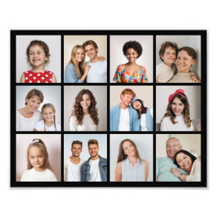 Skapa din egen 12-fotocollage Foto förstoring