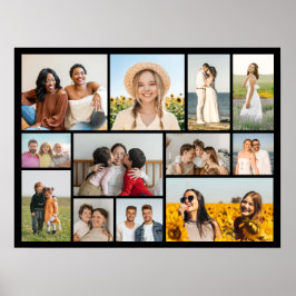 Skapa din egen 12-fotocollage poster