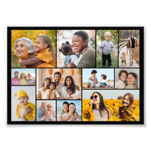 Skapa din egen 12 fotofotomakning - utvidgning fototryck