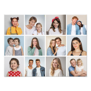 Skapa din egen 12 fotofotomakning - utvidgning fototryck