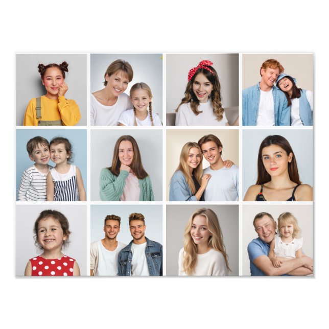 Skapa din egen 12 fotofotomakning - utvidgning fototryck (Framsidan)