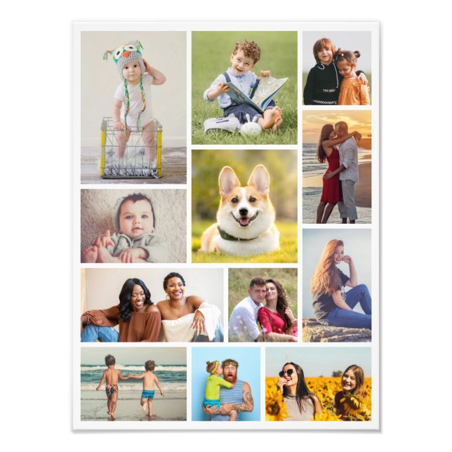 Skapa din egen 12 fotofotomakning - utvidgning fototryck (Framsidan)