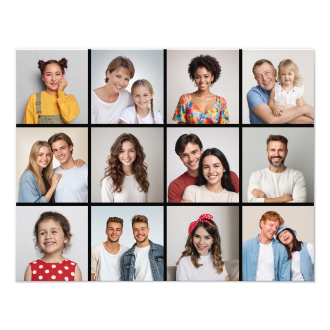 Skapa din egen 12 fotofotomakning - utvidgning fototryck (Framsidan)