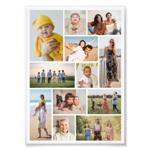 Skapa din egen 12 fotofotomakning - utvidgning fototryck