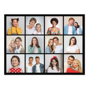 Skapa din egen 12 fotofotomakning - utvidgning fototryck