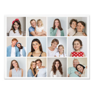 Skapa din egen 12 fotofotomakning - utvidgning fototryck