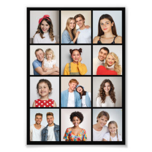 Skapa din egen 12 fotofotomakning - utvidgning fototryck