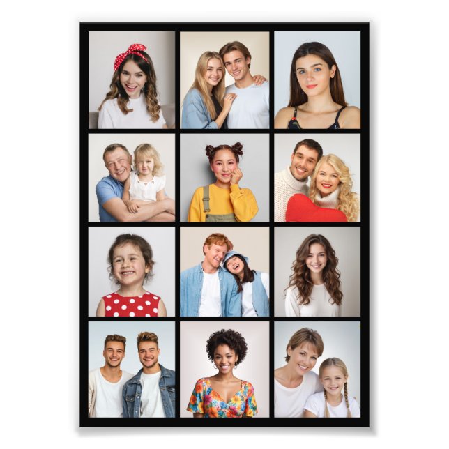 Skapa din egen 12 fotofotomakning - utvidgning fototryck (Framsidan)