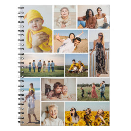 Skapa din egen 12-fotokollage anteckningsbok